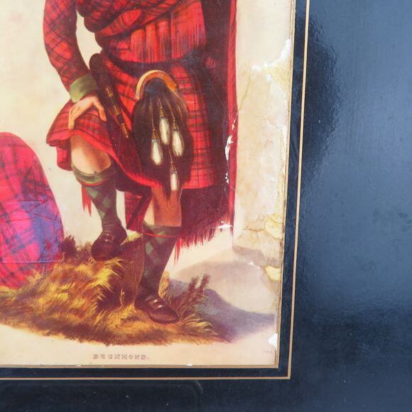 Vtg Lady Clare Scottish Clan Mini Placemats Set of 4 Felt Back Made in England - Picture 10 of 15